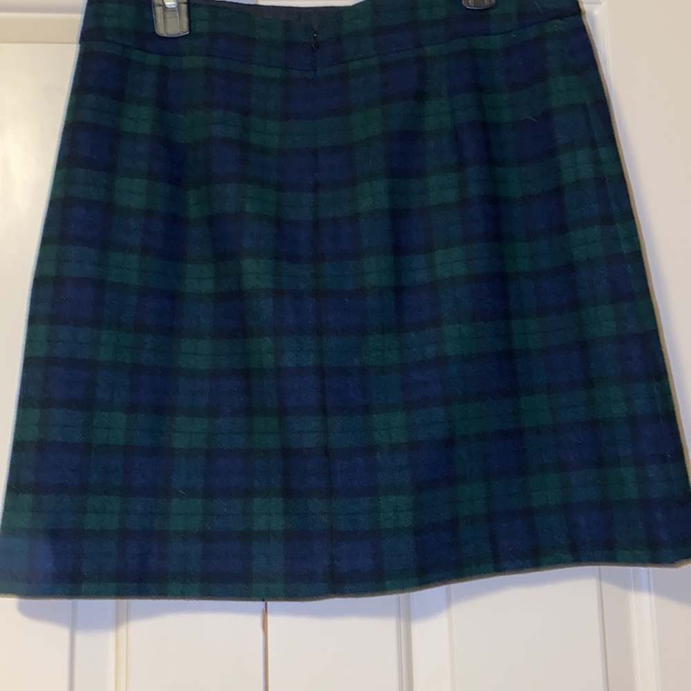 J. crew size 12 plaid green/blue skirt - Picture 5 of 10